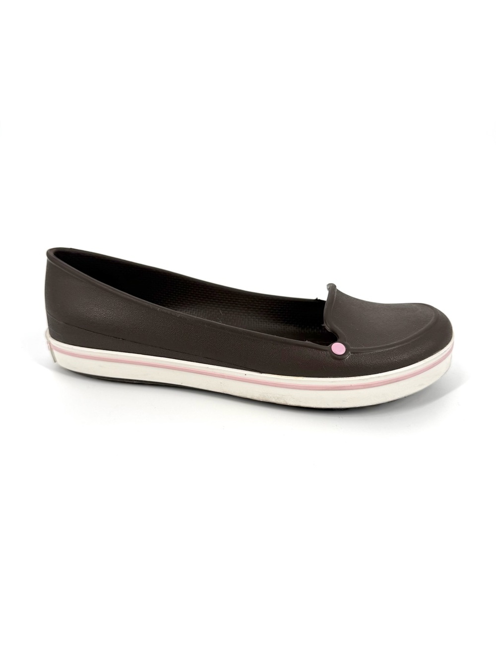 Crocs Crocband Ballet Flats Womens Size 6 Brown Lightweight Slip On Shoes